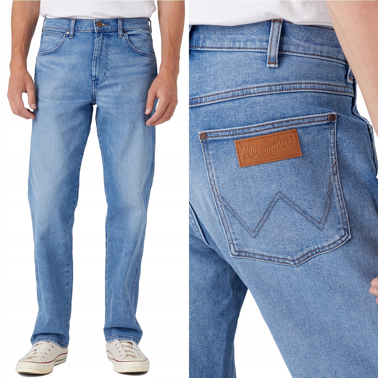 Wrangler Frontier Twist 365 Cool prodyšné volné džínové kalhoty W31 L32