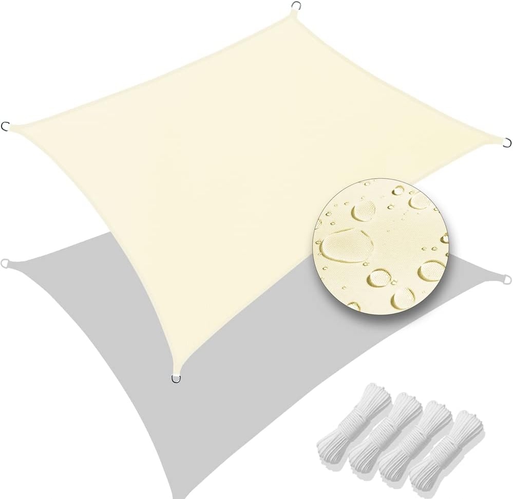 Sluneční Plachta 4x5M Voděodolná Markýza Uv Zatemňovač Zahradní