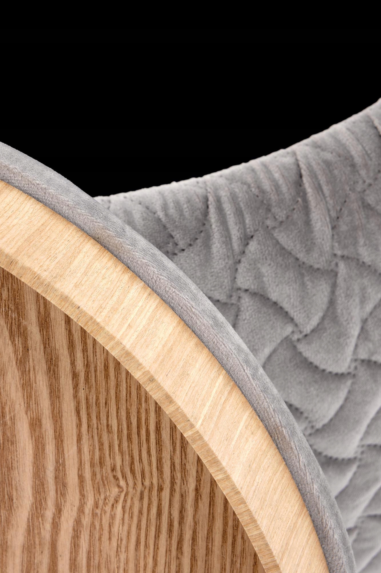 PUFA Z POJEMNIKIEM BONO HALMAR JASNY POPIEL Wysokość mebla 37 cm