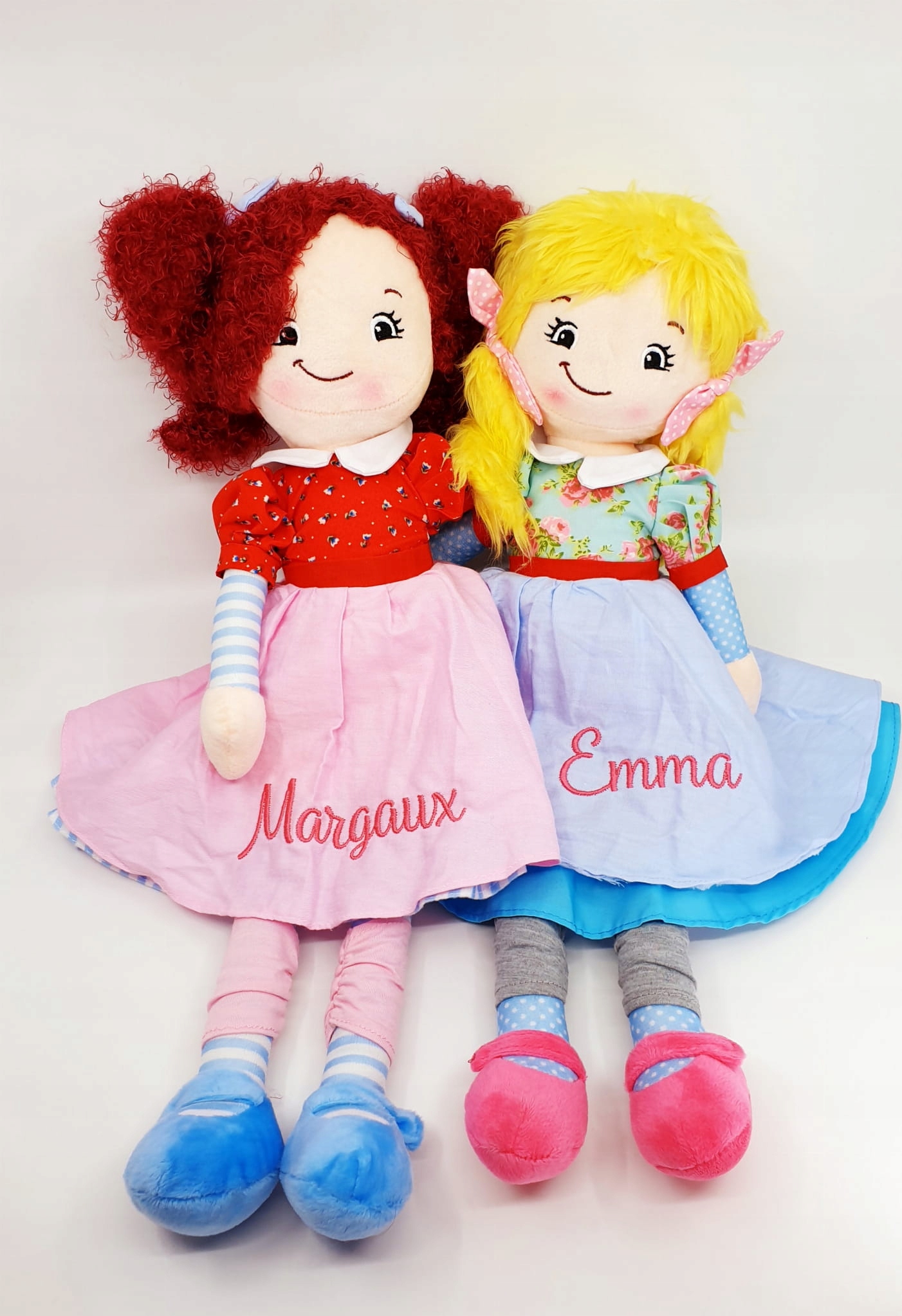 Hadrová panenka personalizovaná metráž dárek výšivka plyšák jméno