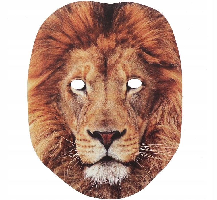 

Maska Papierowa Lew Lwa Król Dżungli Lion King