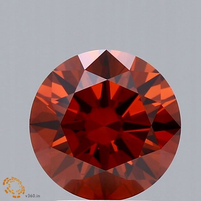 Diament laboratoryjny kolorowy 2.01ct ROUND Fancy Deep Orange VS1 (IGI)