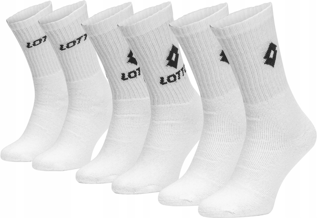 

Skarpety długie Lotto bawełna 3PAK r. 39/42 białe