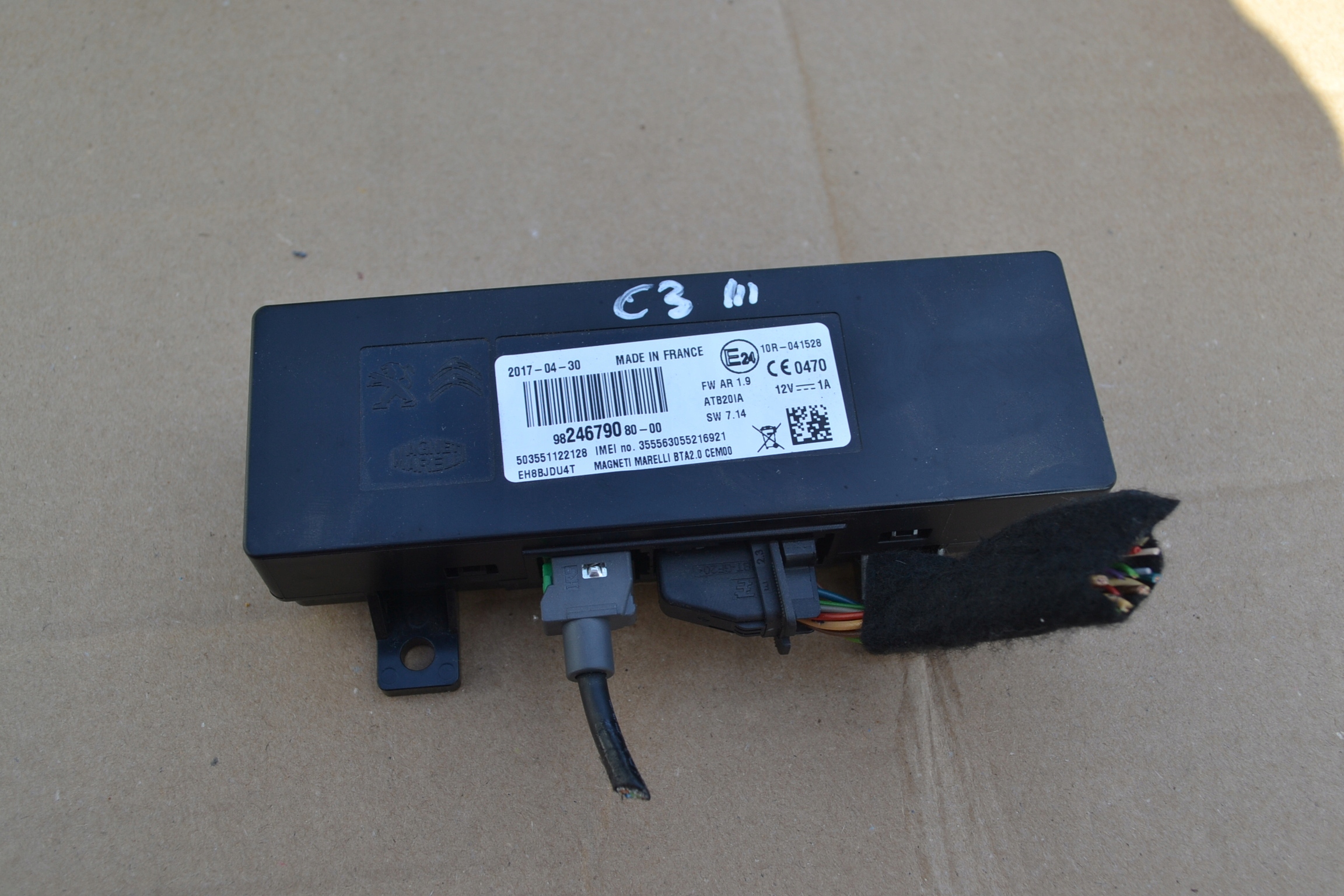 module telefonu control unit Peugeot OE 9824679080