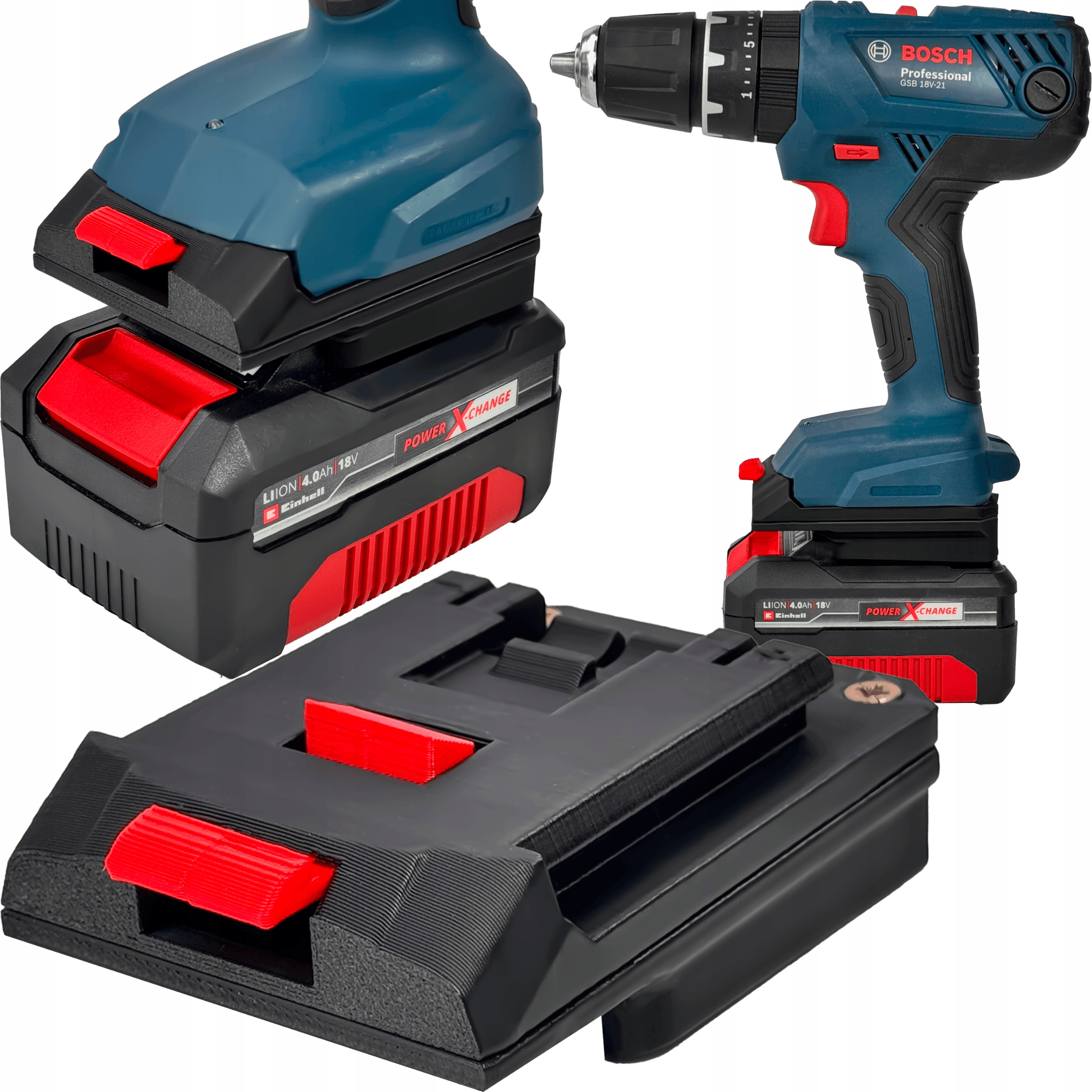 Adapter Przejściówka Z Narzędzia Bosch Pro Do Baterii Einhell 18V Power