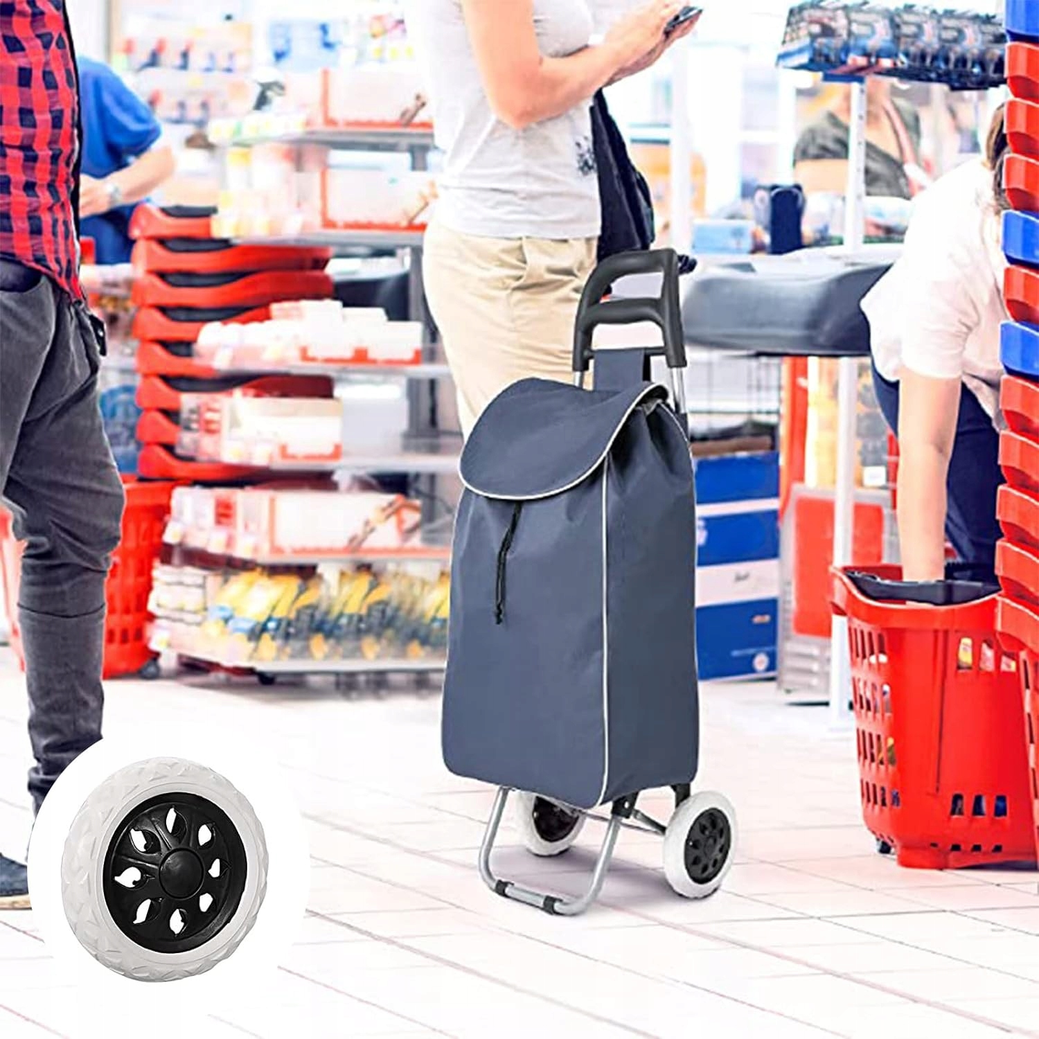 KOŁO KÓŁKA KOŁA BIAŁE DO WÓZKA TORBY NA ZAKUPY ZAKUPOWEGO Rodzaj inny