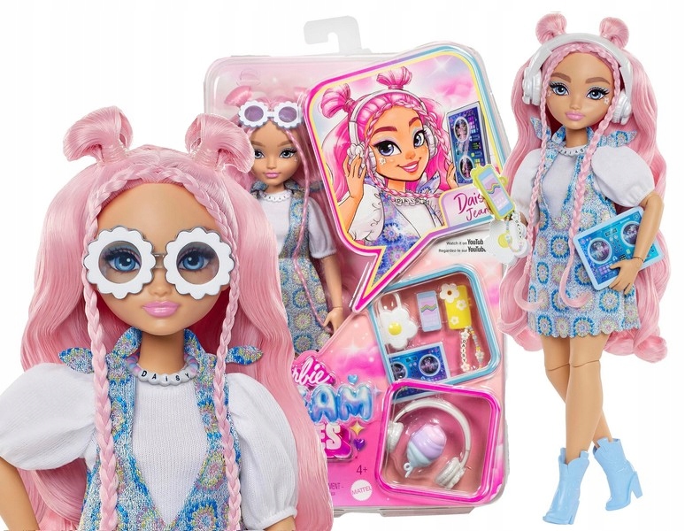 Lalka Barbie Dream Besties Lalka modowa Daisy Jean z akcesoriami