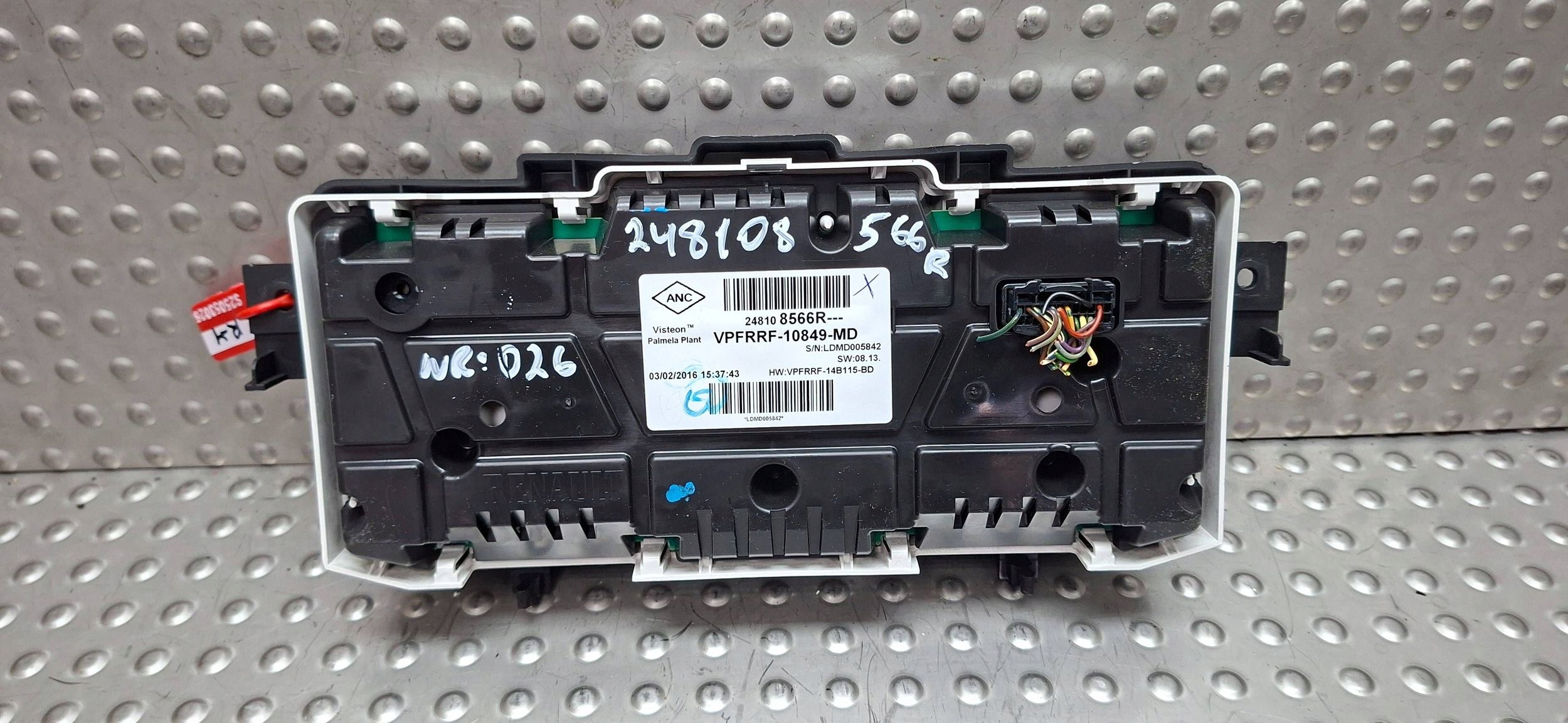 dials 248108566R RENAULT CAPTUR and LIFT 1.2 TCE 2016