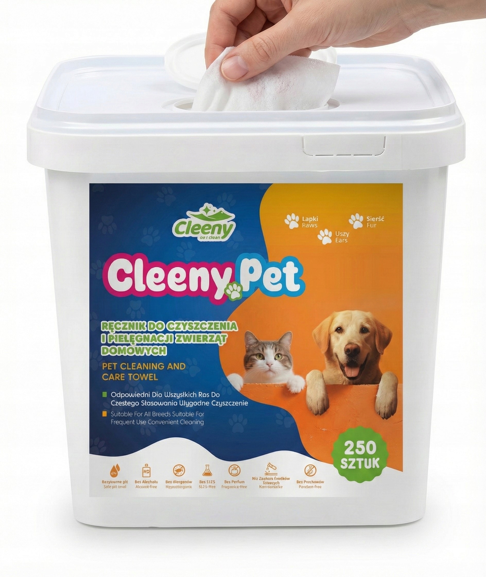 Levně Sada 2 x CleenyPet Vlhčené ubrousky (500 ks)