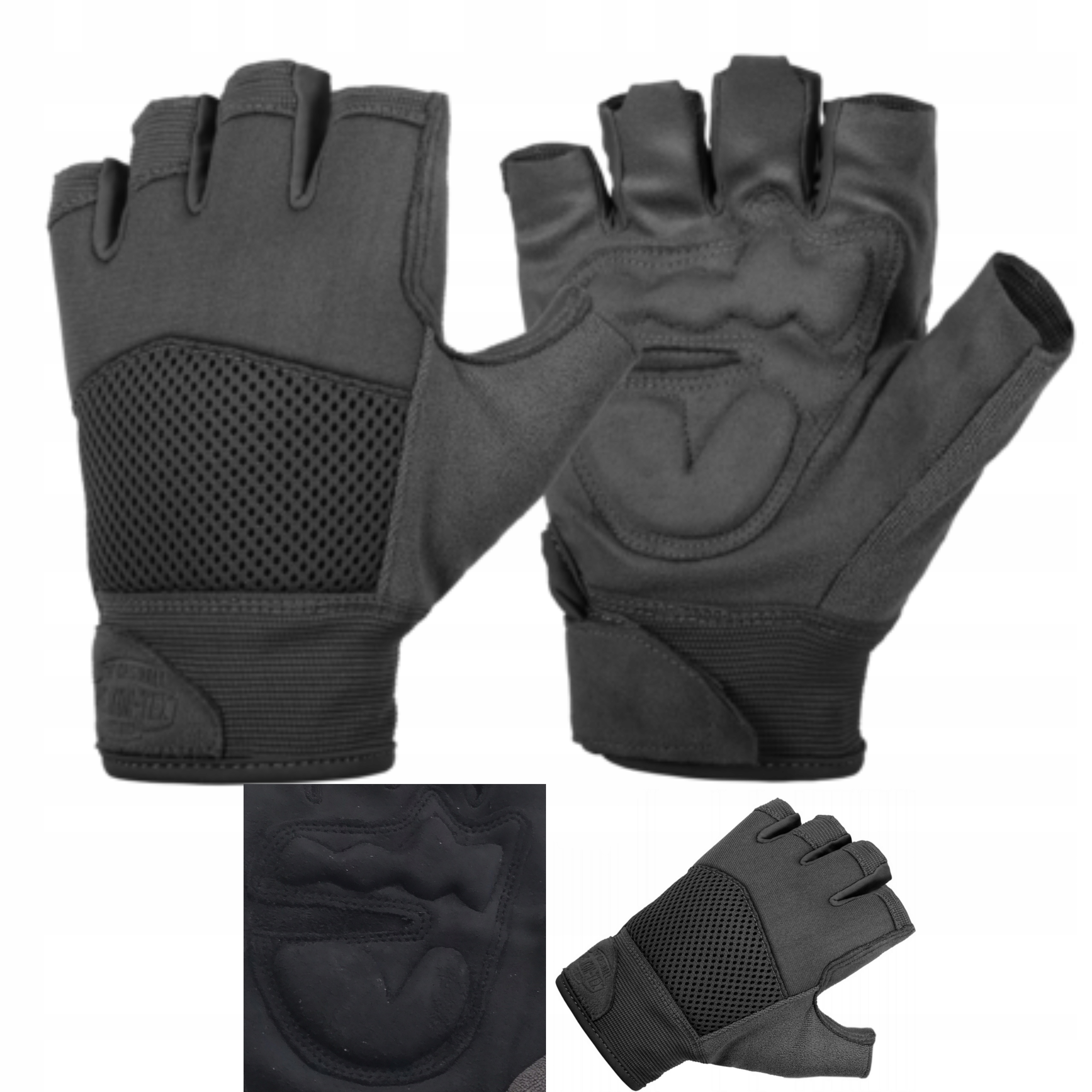 Odolné Helikonové Ochranné Rukavice Bez Prstů Pro Posilovnu XL