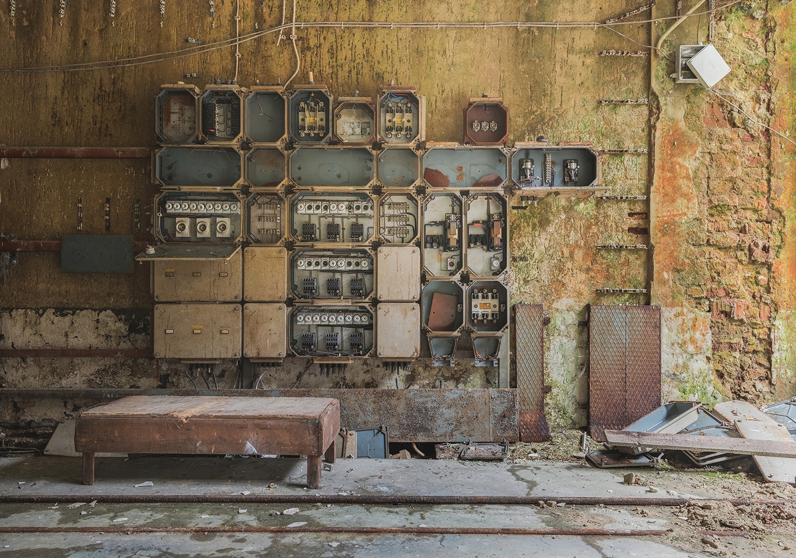 Fototapeta Elektrika Ruiny Urban Stará stavba Detaily 300x210 lepidlo