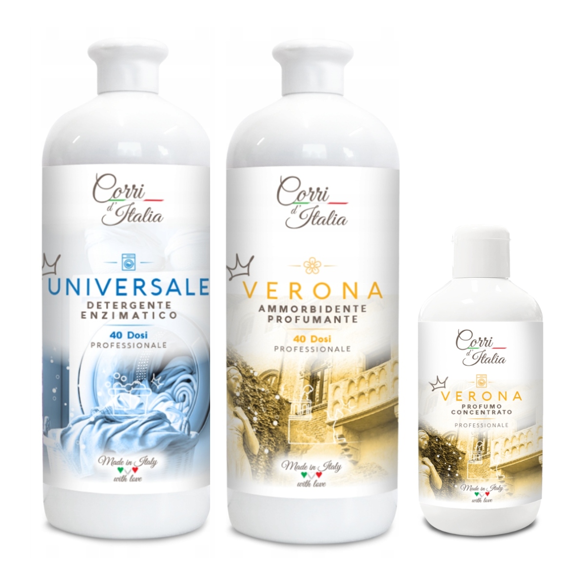 Levně Corri d'Italia sada: Universale pro praní parfém a koncentrát Verona