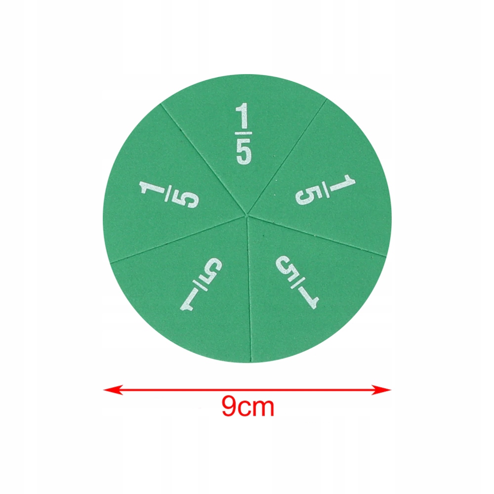 Puzzle edukacyjne Montessori matematyczne nauka ułamków koła 51 elementów Baterie brak