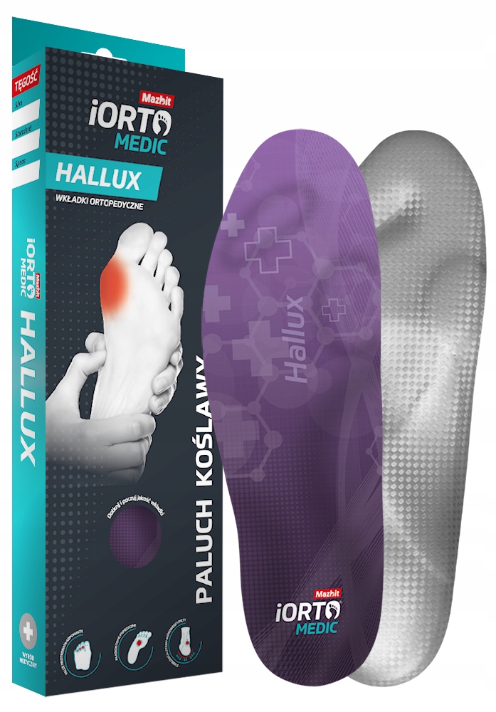 

Wkładki ortopedyczne iORTO Hallux Standard r.36-44