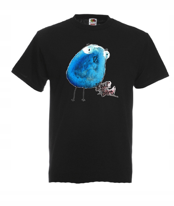 

XXL Koszulka Męska Blue Bird Niebieski Ptaszek