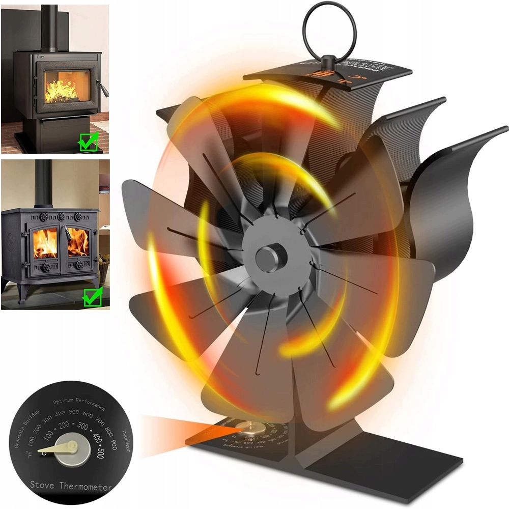 Ventilátor Do Kamen Krbový Ventilátor Bez Elektřiny Trubka Poháněná Teplem