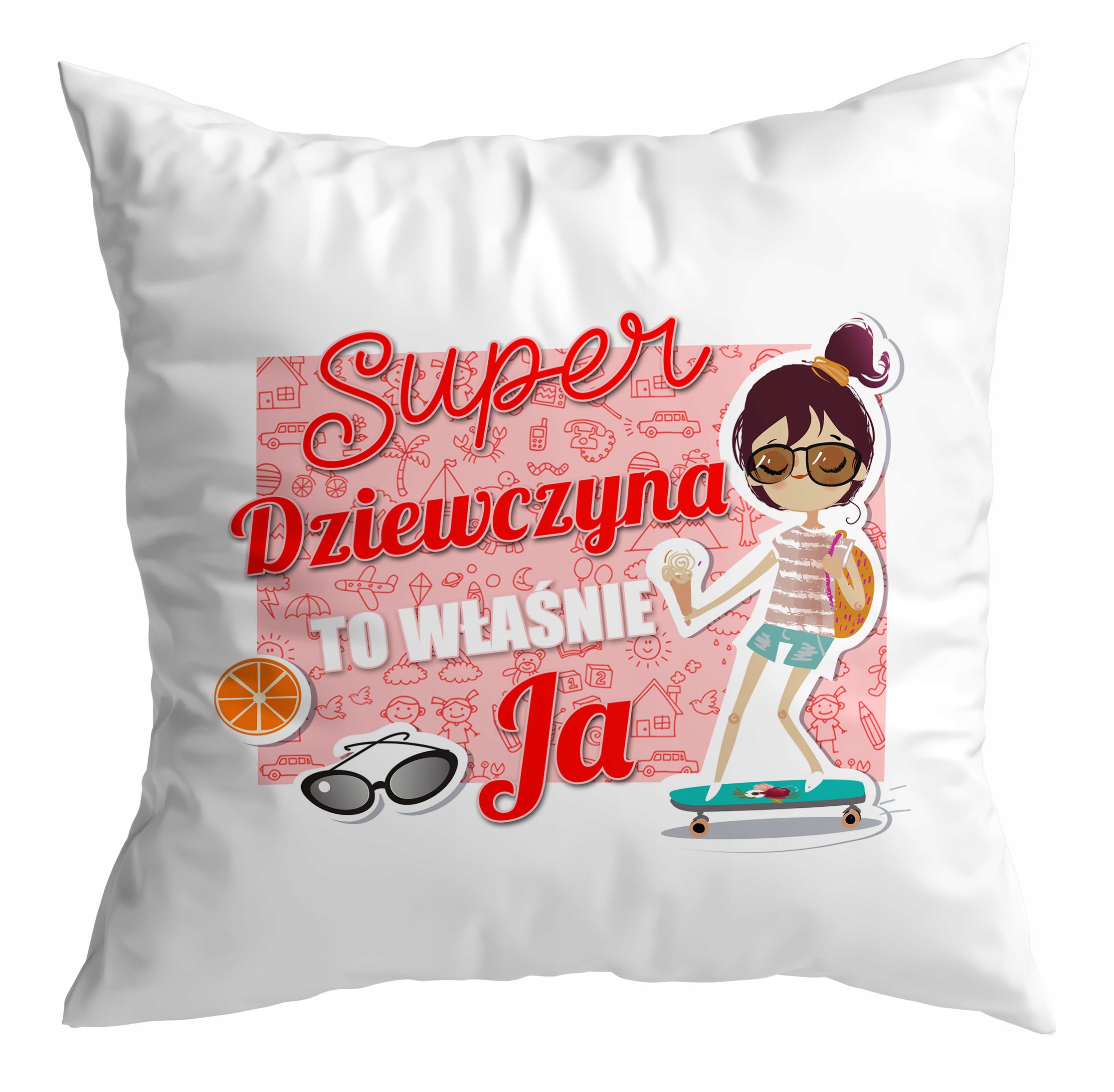 

Poduszka prezent Dziewczyna Dzień Kobiet