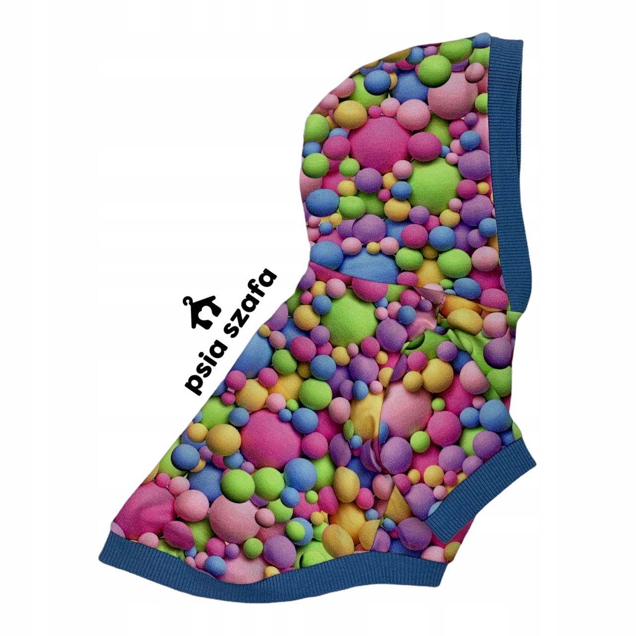 Levně Mikina pro psa s kapucí Bubliny XXL