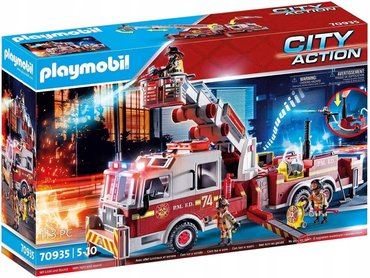 

Playmobil 70935 Wóz Strażacki Us Tower Ladder