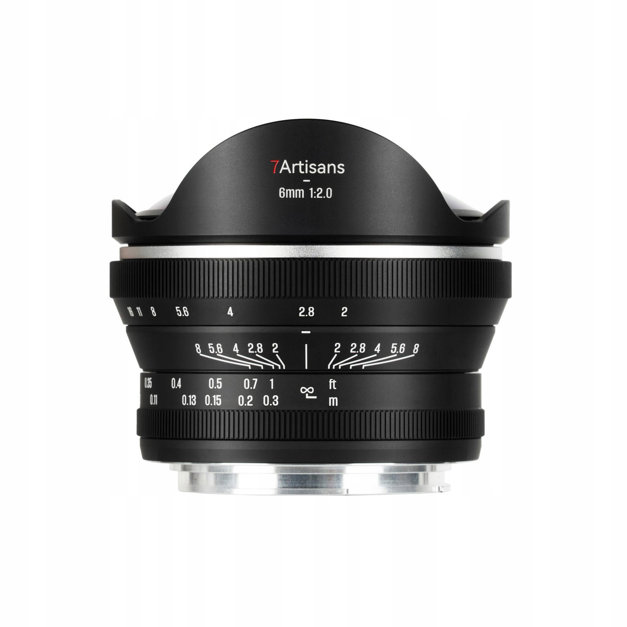 7Artisans 6mm f/2.0 ultraszerokokątny obiektyw do Canon
