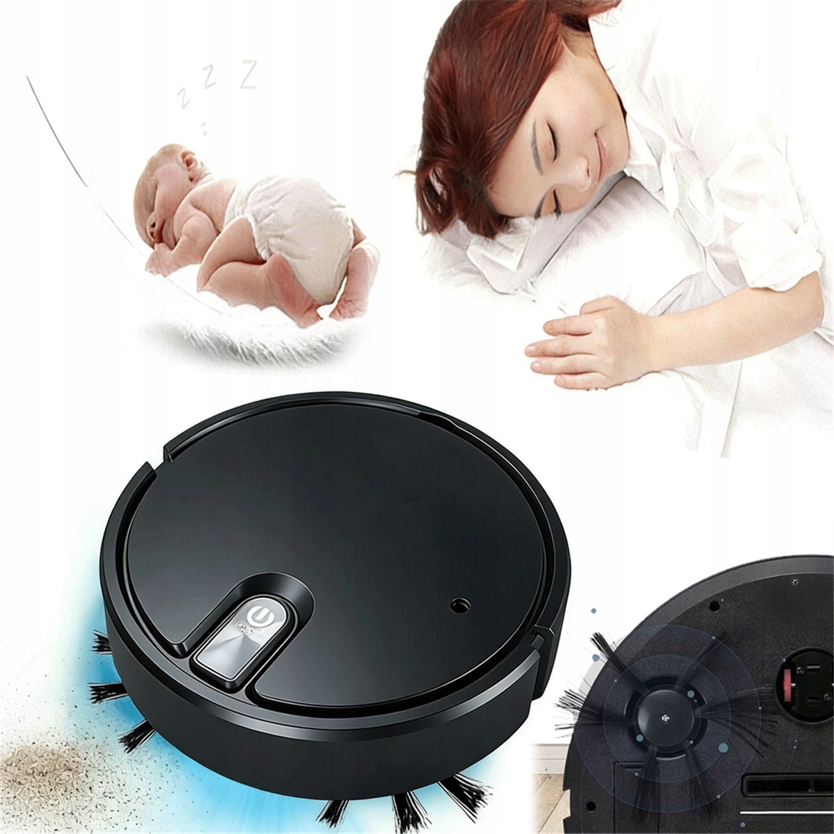 Robot odkurzacz 1800Pa z funkcją nawilżania i unikaniem przeszkód