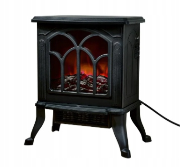 SilverCrest Stojací krb čierny s funkciou vykurovania 1500 W