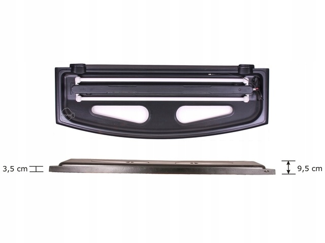 Levně Osvětlovací Kryt Profilovaný Černý 150X50 CM