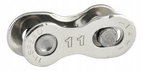 Spinka łańcucha rowerowego 11-rzędowego srebrna ogniwo SunRace CNQ11