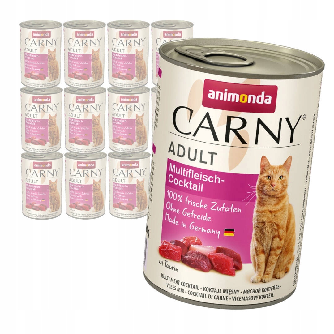 Animonda Carny Adult 12x400g Mokré Krmivo Pro Kočky Směs čtyř mas