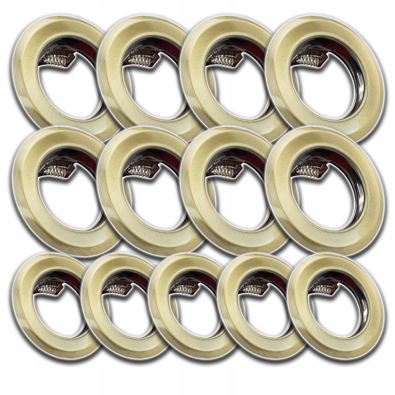 13 x Hliníkové Stropní Svítidlo Podomítkové Očko Na Strop Mosaz