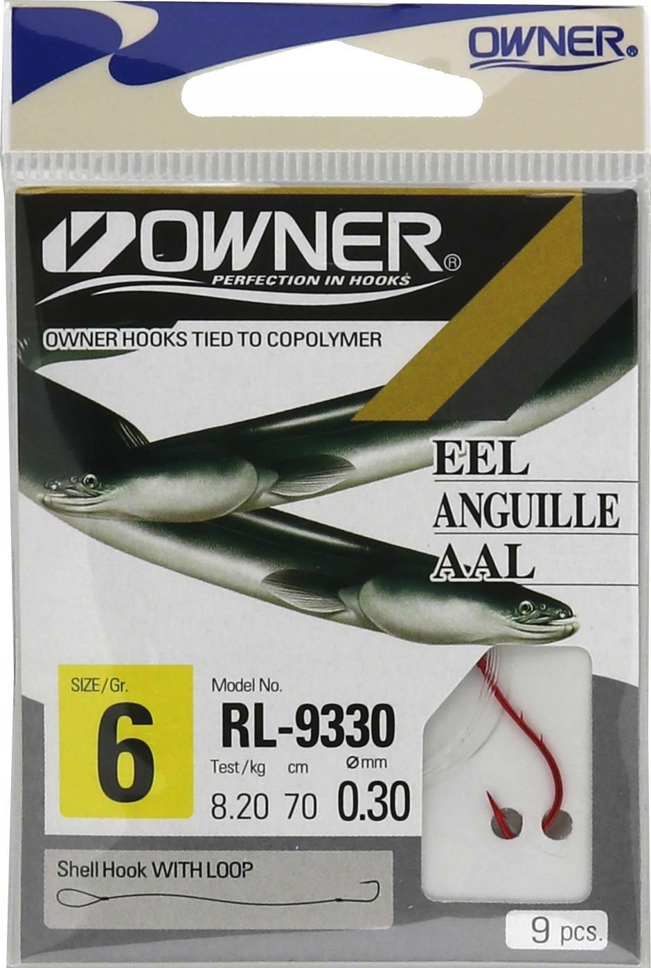 Haczyki z przyponem Owner Ryusen RL9330 9 szt. R:6