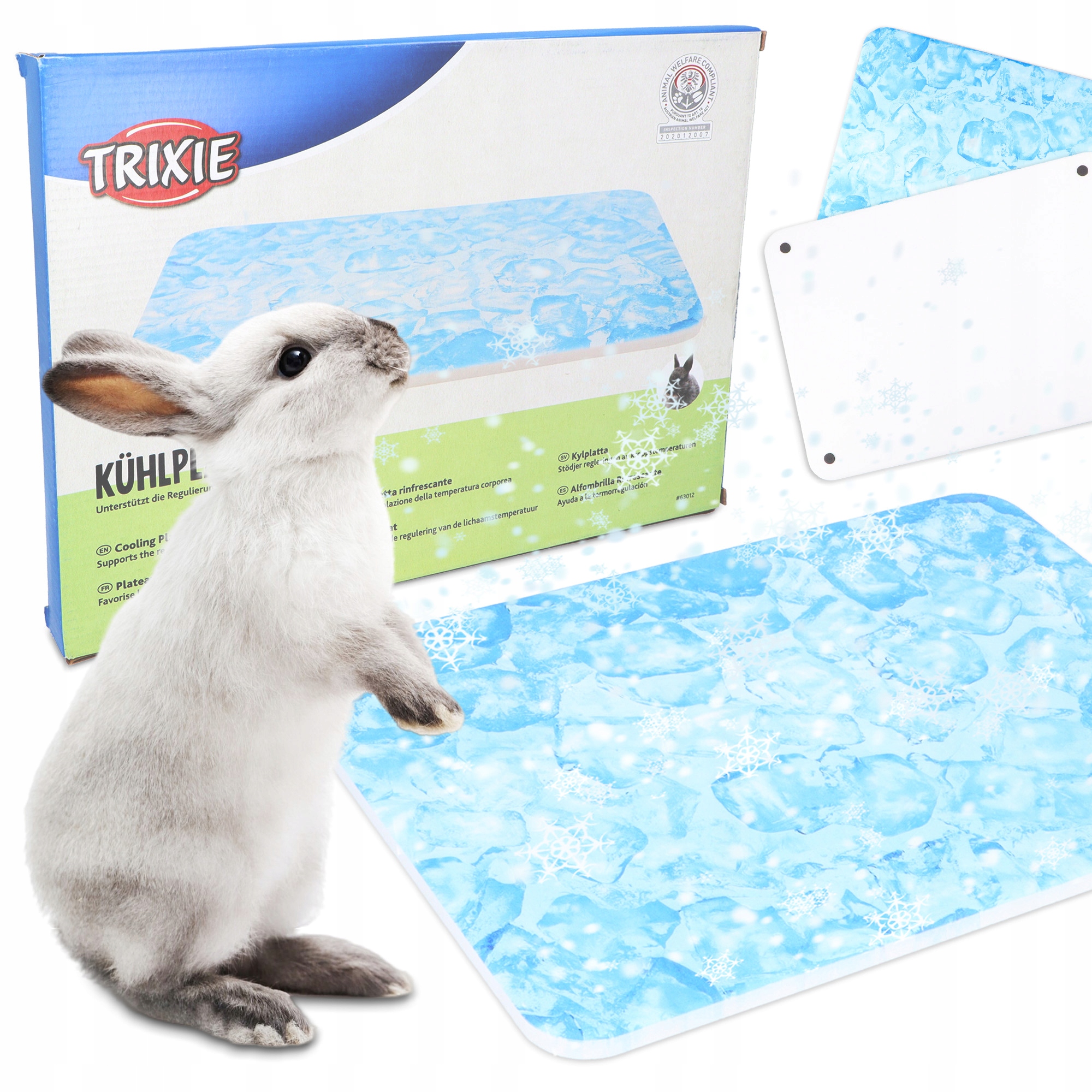 Levně Chladící Deska Králíka Hlodavci 35x25 cm Keramická Podložka Studené Horko