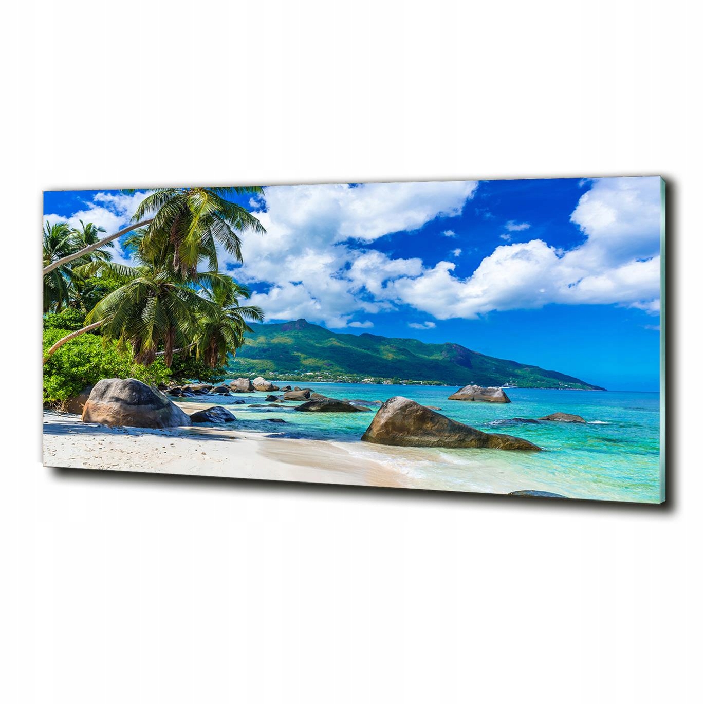 

Foto szklany na ścianę obraz Seszele plaża 125x50
