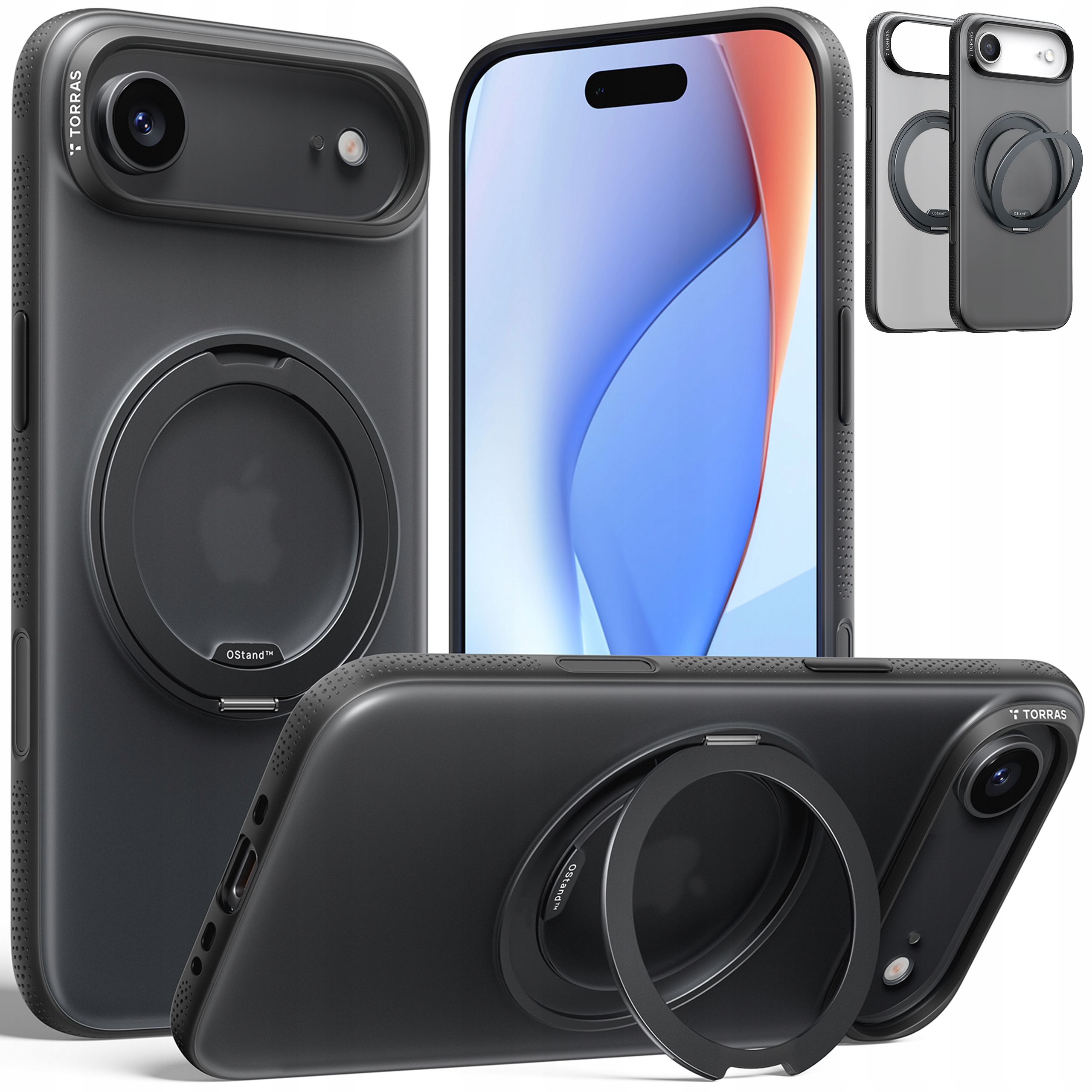 Torras Ostand Fitness Case Etui MagSafe z Uchwytem do iPhone Air Obudowa