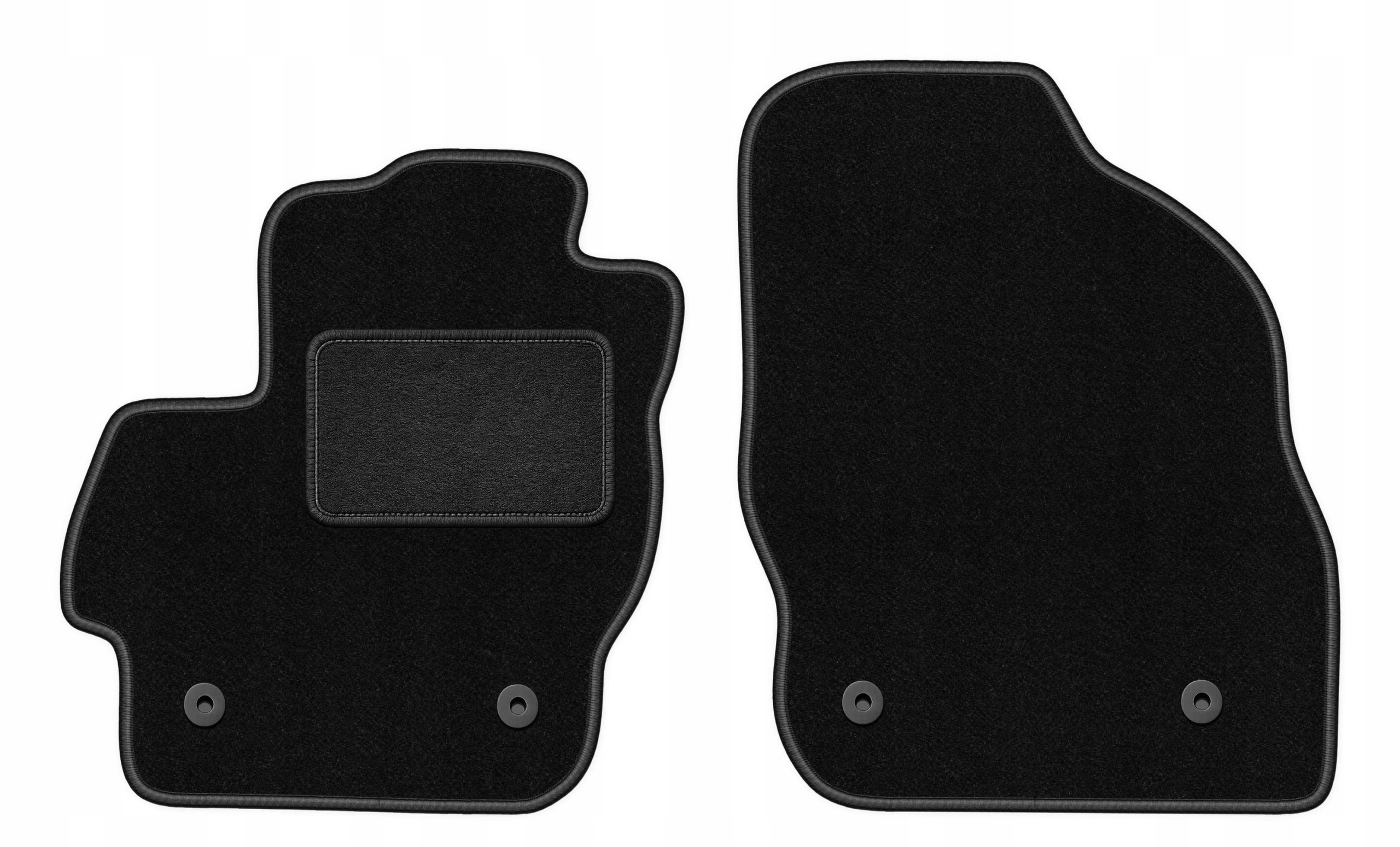 Dywaniki welurowe do Mazda 3 II Bl 2008-2013 przód Lux czarne 2 szt.