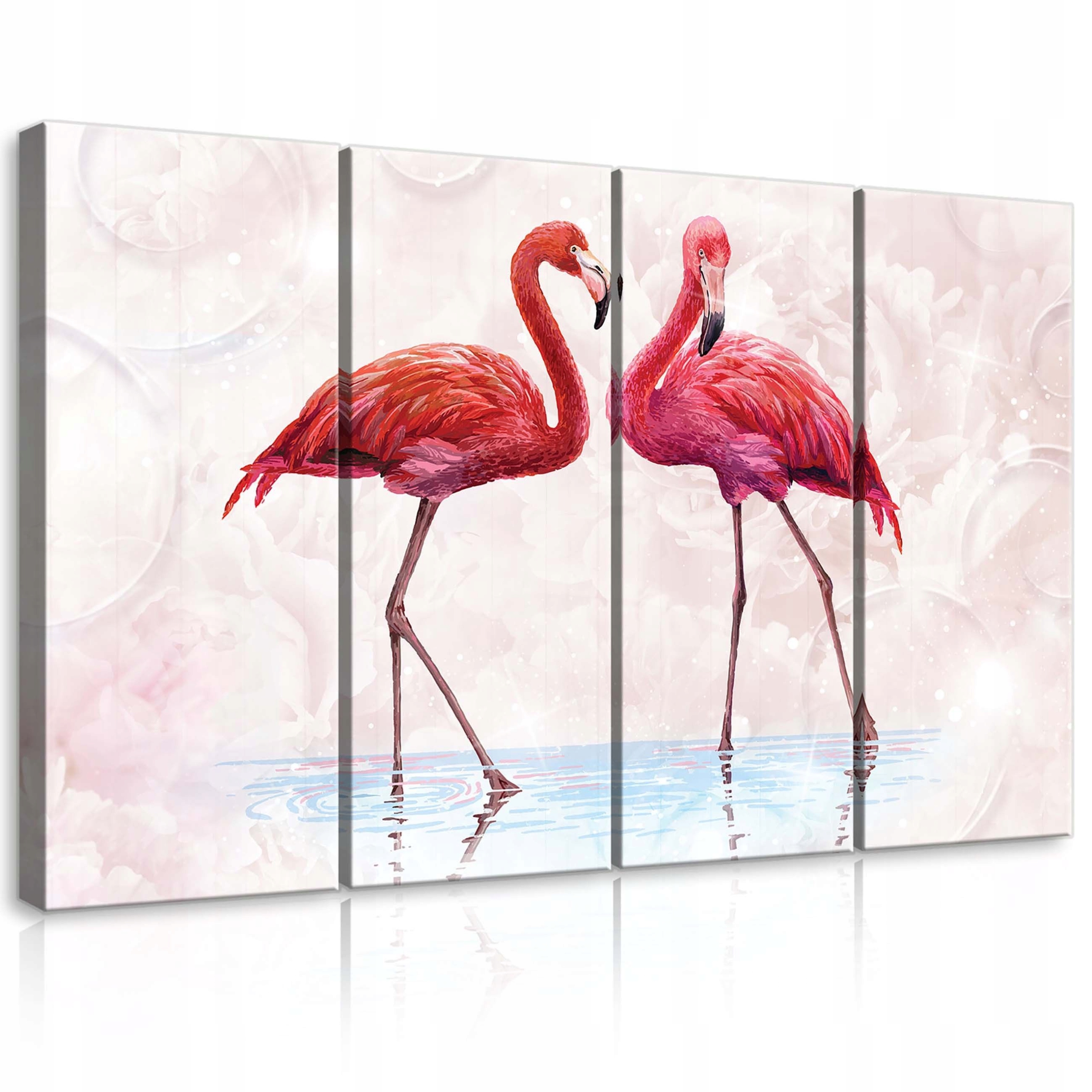 Obraz 120x80 Ružové plameniaky pár plameniakov moderný jemný pokoj