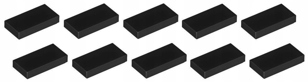

Lego płytka płaska 1x2 czarna 10 szt. 3069 N
