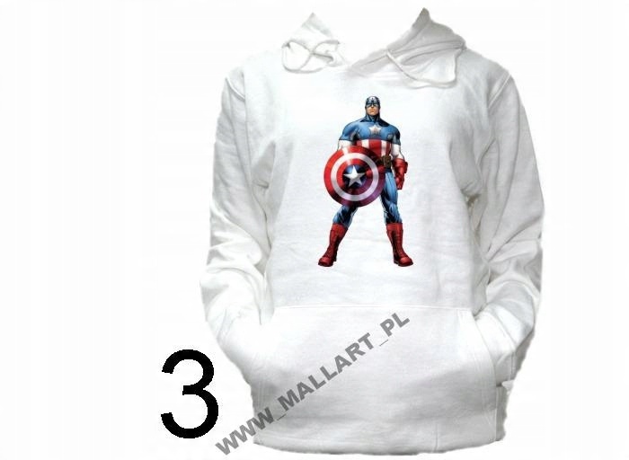 

Bluza Kaptur Kapitan America America Wzory