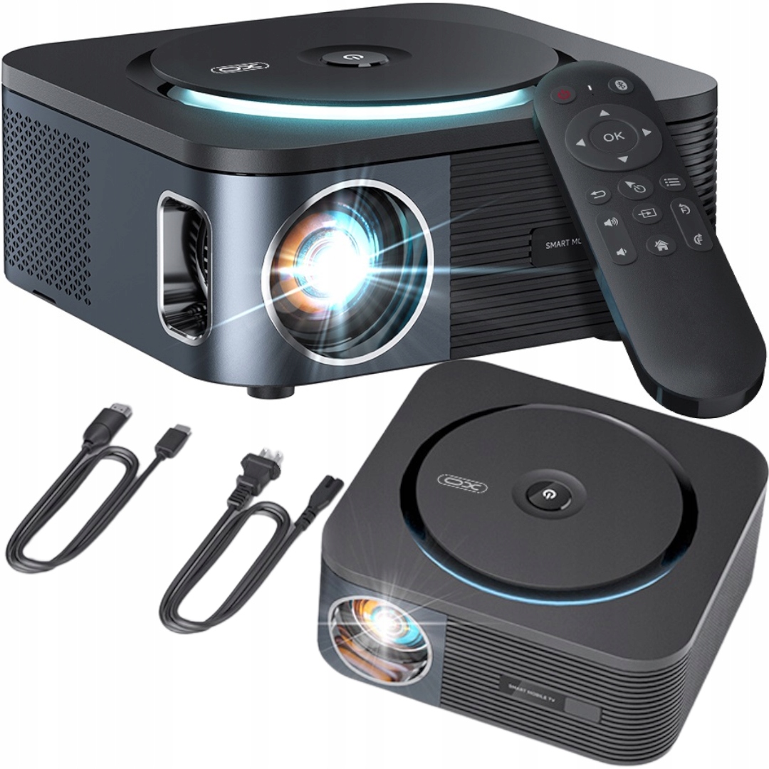 Projektor 120 palců Full Hd 3000 lumenů Hdmi Usb Android iOS stereo