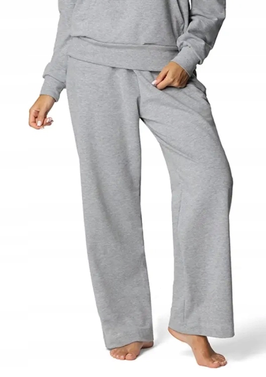 DKaren DK-K-B8 Dámské teplákové kalhoty Šedé bavlněné