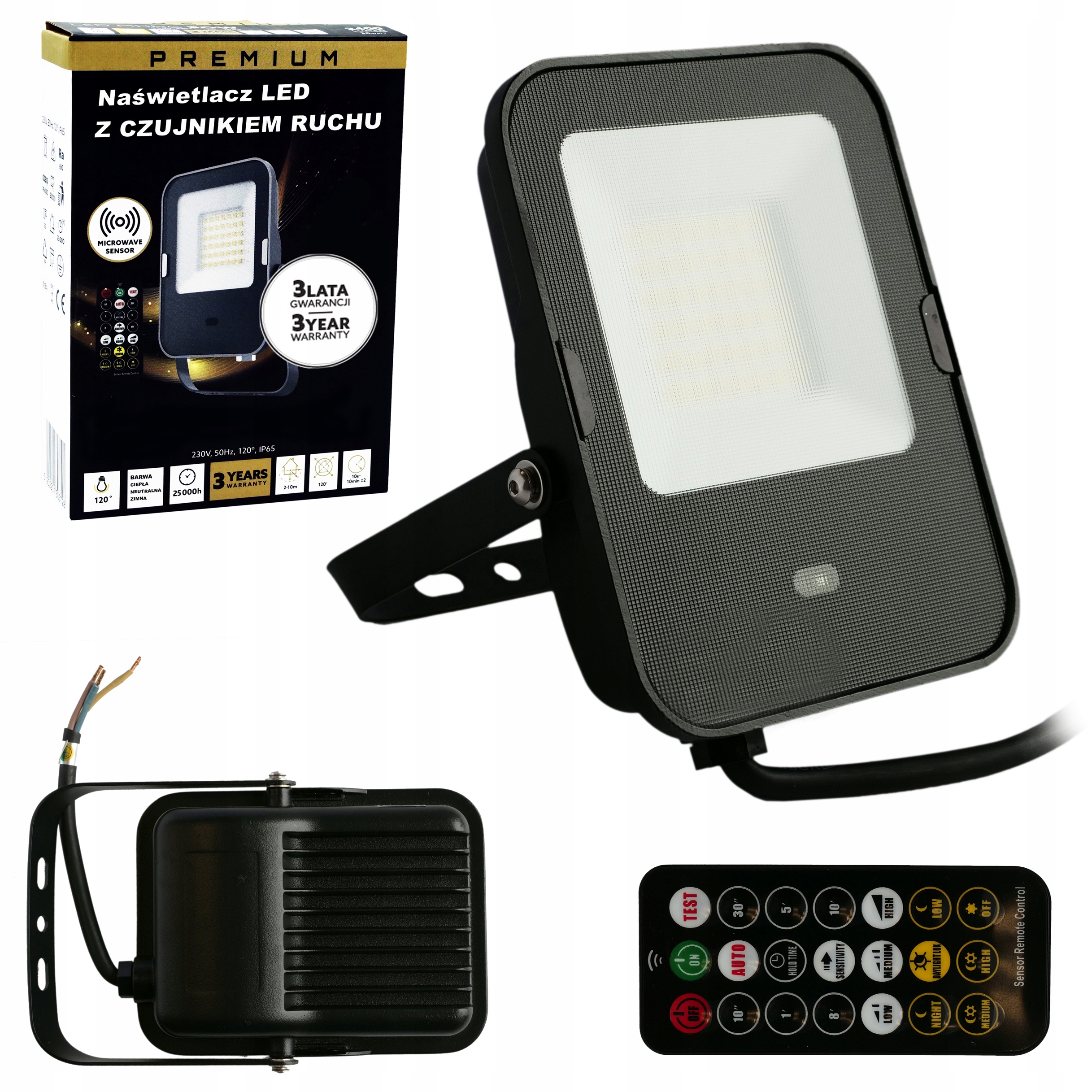

Naświetlacz Led z Czujnikiem Ruchu 30W Pilot 4000k
