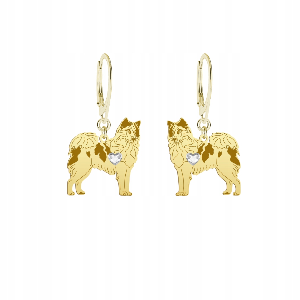 Náušnice Zlaté s pejskem Jakucka 925 Šperky Žena Gravírování Bonus