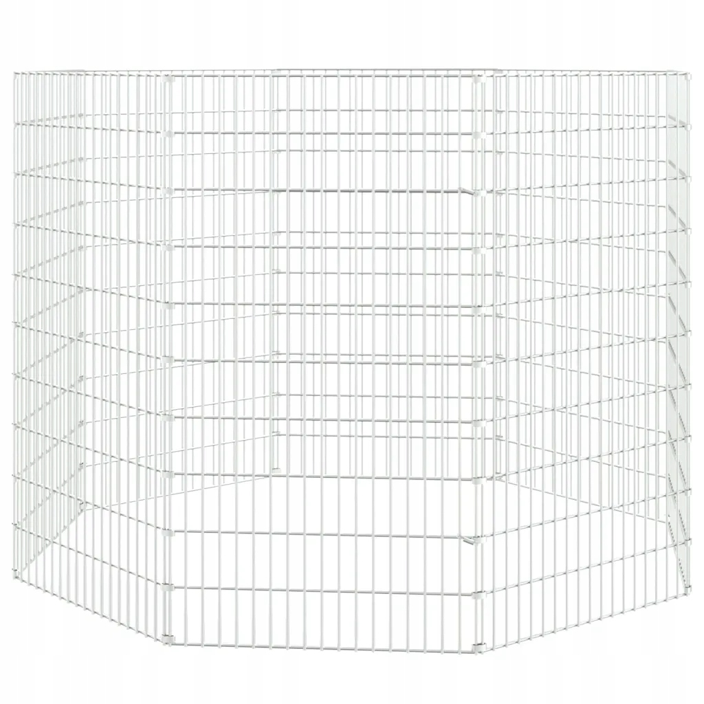 Levně Kotec pro zvířata, 8 panelů, 54x100 cm, galvanizované železo