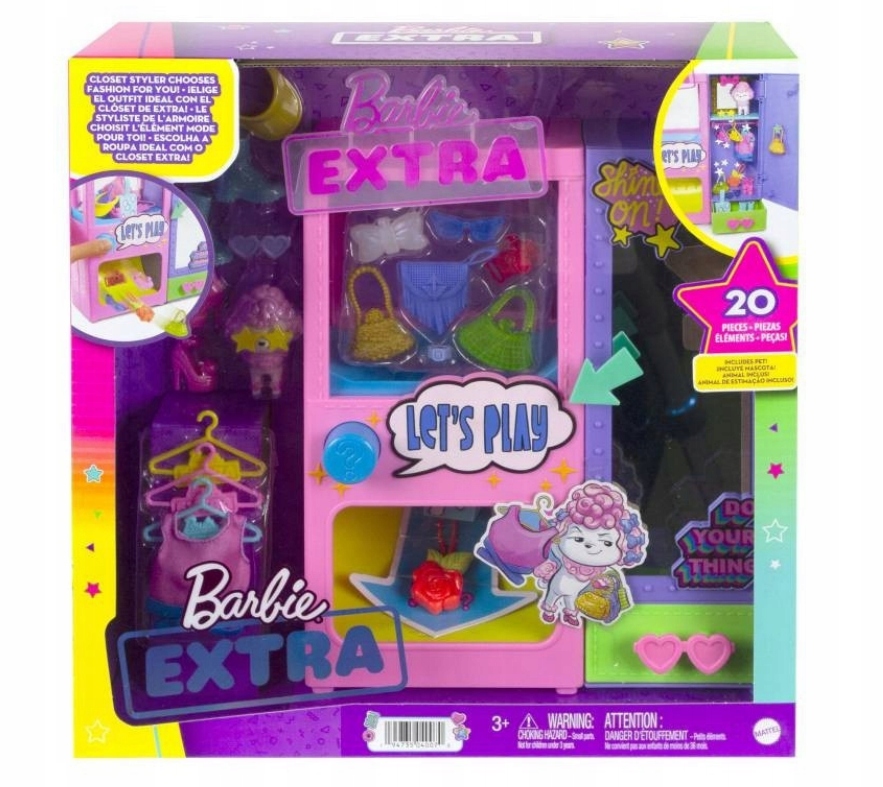 

Barbie Extra Zestaw Kreator Stylu Szafa Ubranka