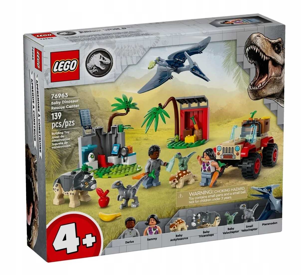 76963 Lego Jurský svět – Záchranné centrum pro malé dinosaury