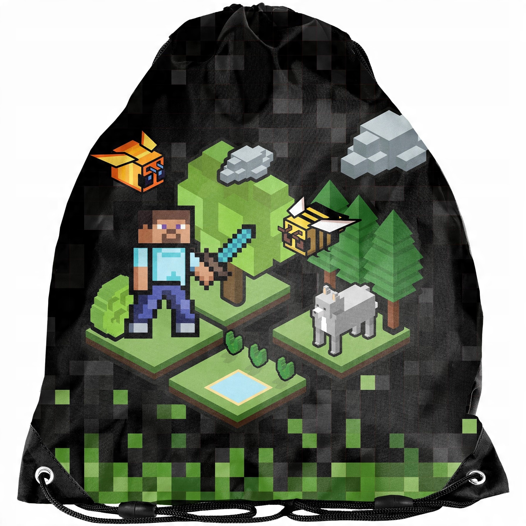 

Worek Szkolny Na Buty Paso Pixel Minecraft Game