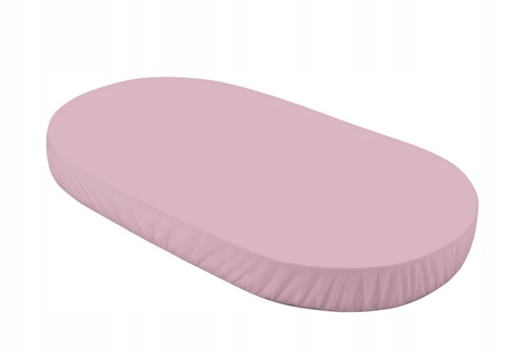 Waldin Prześcieradło z bawełny organicznej Owal 123x73cm Pink