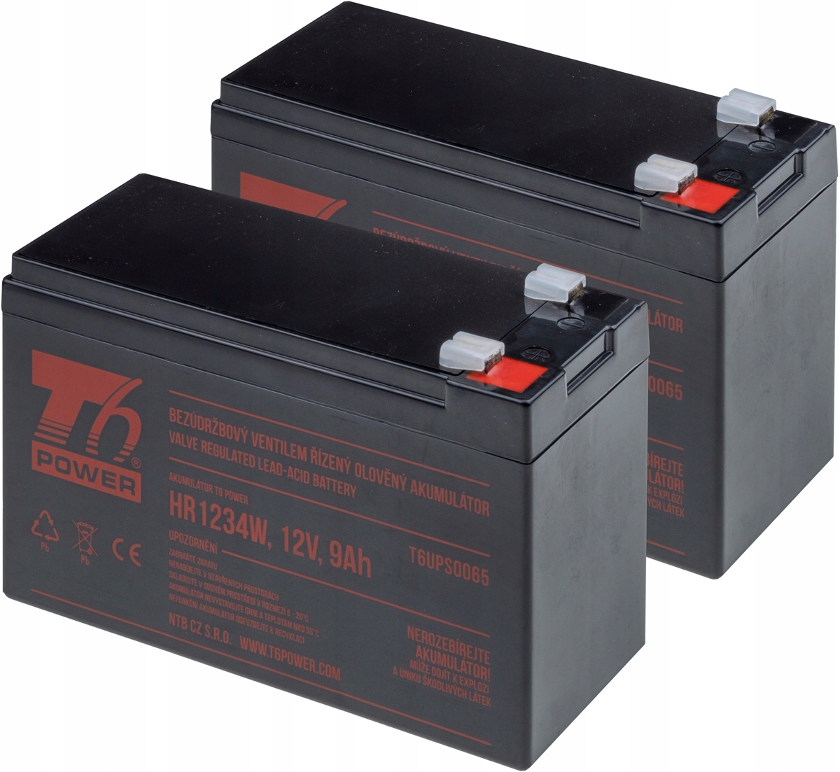 T6 Power RBC124, RBC142, RBC177, RBC109, RBC33 batérie Kit T6APC0007