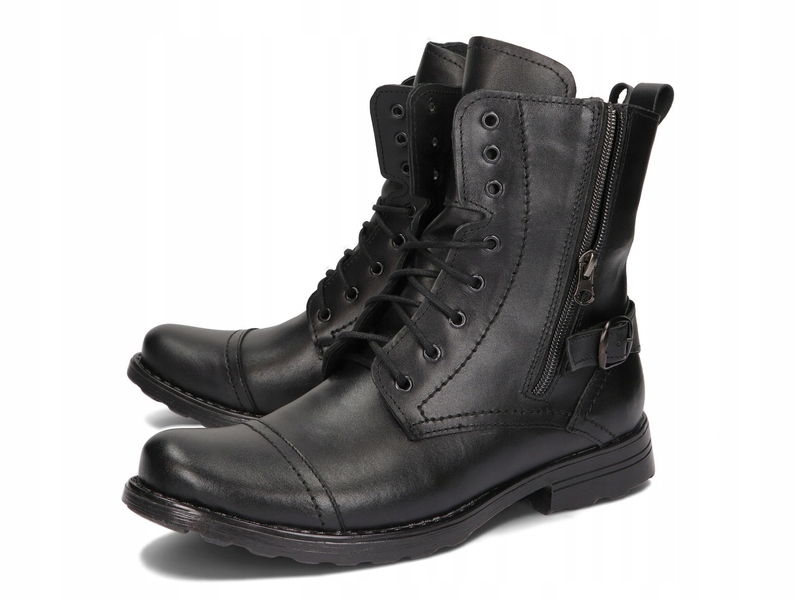 SZTYBLETY MĘSKIE MILITARNE POLSKIE SKÓRA 71 CZ 41 Model SZTYBLETY