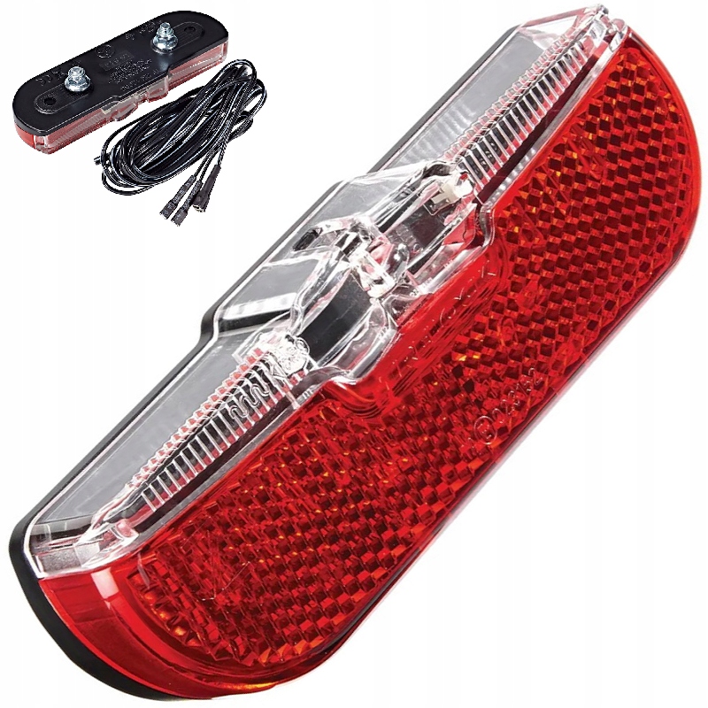 Lampka tylna na bagażnik Trelock Ls 611 Duo Flat, E-bike 6-12V